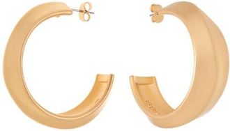 Reiss Tara Twist Hoop Earrings in Gold Tone at Nordstrom