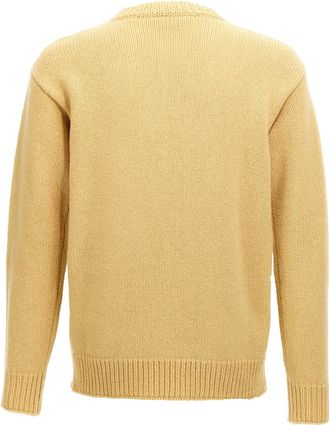 Marni Wool Crew Neck with Patch Pocket Sweater - Yellow