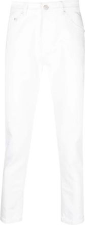 Pantaloni Torino Heren Denim Broek - Heren - Slim Fit Jeans - Wit - W30 - Denim - Jeans