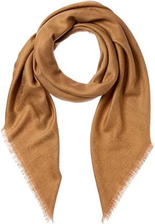 Gucci Gg Wool & Silk-Blend Scarf