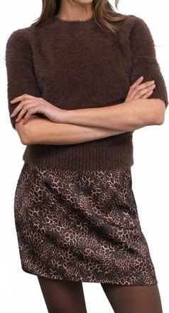 Greylin Tory Mini Skirt In Leopard