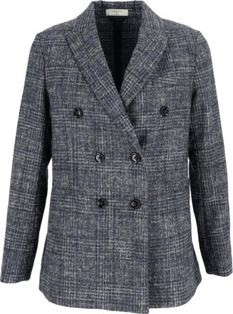 Circolo 1901 Checkered Double-Breasted Jacket