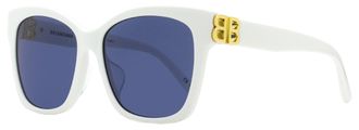 Balenciaga BB0102SA Square Acetate Sunglasses - White