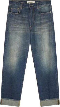 Semicouture Deanna Straight Jeans - Dames - Regular Fit Jeans - Blauw - W29 - Katoen - Jeans