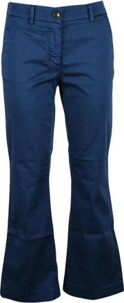 Mason's Wide Broeken - Dames - Wijde Broeken - Blauw - M - Katoen - Broeken