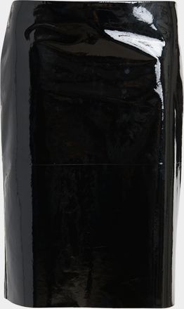 Ferragamo Patent Leather Pencil Skirt