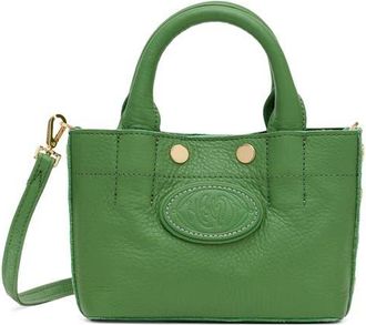 Hammitt Mini Olympia Leather Tote in Dill/Gold at Nordstrom