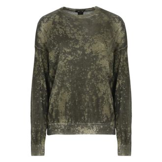 Avant Toi All-over Patterned Jersey - female - Avant Toi - Round-neck Knitwear - Green - XS - Knitwear