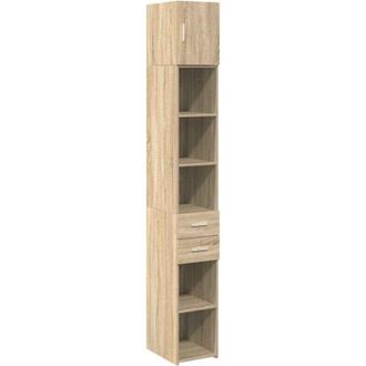 vidaXL Armario Estrecho Madera Ingenier&iacute;a Roble Sonoma 30x42,5x225 Cm Vidaxl