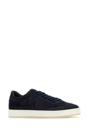 Churchs Mens Navy Blue Suede Largs 2 Sneakers Vitello