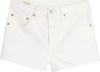 Levi's Ribcage Denim Shorts - Dames - Denim shorts - Wit - W28 - Denim - Korte Broeken