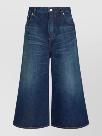 Alaia denim bermuda shorts