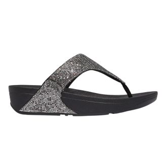 FitFlop Fit Flop Lulu Glitterball-sandalen met teenband en sleehak voor dames (Zilver)