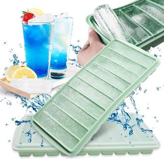 OEM Bandeja Para Cubitos De Hielo De Silicona Con Tapa, 2 Unidades 10 Unidades, Apta Para Alimentos Y F&aacute;cil De Desmoldar