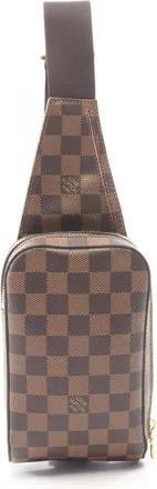 Louis Vuitton Brown Coated Canvas Fanny Pack Sling Bag (Pre-Owned)
