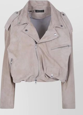 DRHOPE suede biker jacket