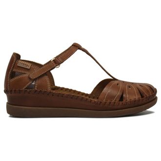 Pikolinos Cadaques W8K-0987 Leather Womens Hook and loop Sandals - Brandy - Size:UK 7-7.5