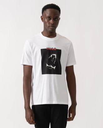 HUGO BOSS Dobero T-shirt in Wit