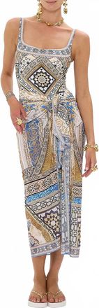Camilla Long Sarong In Make Me Your Mosaic