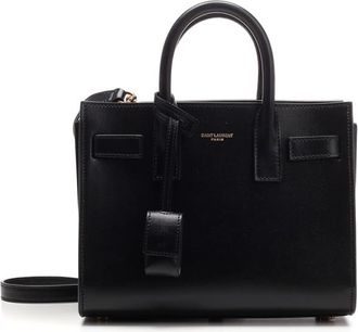 Saint Laurent Black Sac De Jour Nano Hand Bag