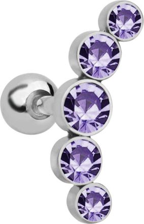 Generic 1Pc Cartilage Helix Tragus Ear Stud Earring Piercing Jewelry for Women Teen s Birthday Christmas Friends Gift Durable Processing Multicoloured