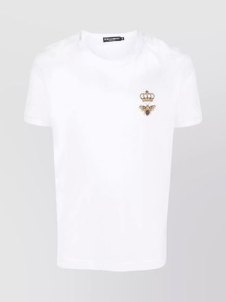 Dolce & Gabbana cotton embroidered crew-neck t-shirt