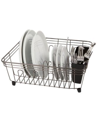 Oggi Compact Dish Drain With Utensil Caddy