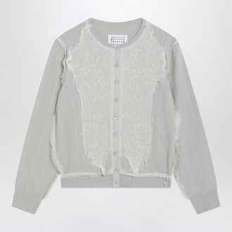 Maison Margiela Light Green Wool Cardigan