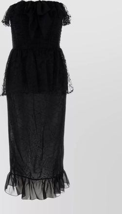 Alessandra Rich lace midi dress