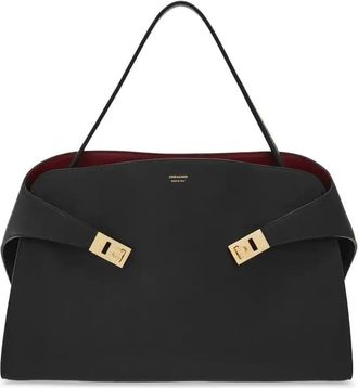 Ferragamo Medium Hug Shoulder Bag - Womens - CALFSKIN/Lambskin