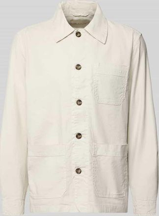 GANT Regular Fit Hemdjacke aus Leinen-Mix in Beige, Gr&ouml;&szlig;e XXXL