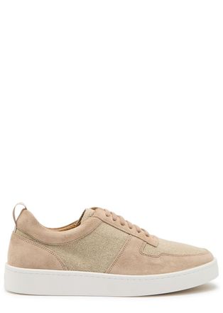 Aur&eacute;lien Bayside Panelled Linen Sneakers - Beige - 45 (IT45 / UK11)