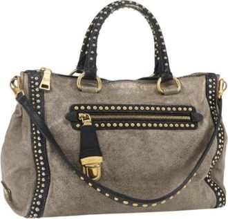 Prada Pre-owned Handbags, female, Beige, Size: ONE SIZE Pre-owned Vintage Handbag