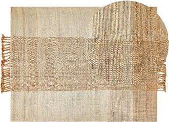 Beliani Rug HAMZALAR Beige 160 x 230 cm Jute