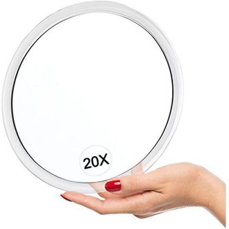 OEM Espejo De Aumento 20x Con Ventosas - Espejo Circular De 15 Cm Para Depilaci&oacute;n Y Maquillaje - F&aacute;cil Instalaci&oacute;n Y Port&aacute;til -crezuo