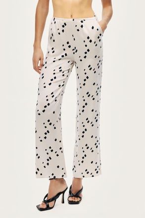 Nocturne Printed Wide-Leg Pants in Multi-Colored at Nordstrom, Size X-Large Eu