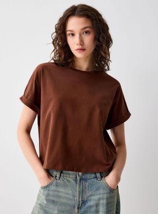 Twik Womens Boxy cuffed-sleeve T-shirt