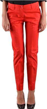 Armani Jeans Stijlvolle Broeken voor Mannen en Vrouwen - Dames - Slim Fit Broeken - Rood - XS - Broeken