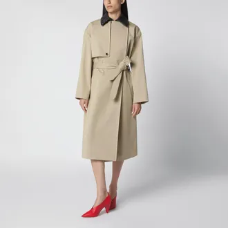 Bottega Veneta Sahara Cotton Trench Coat