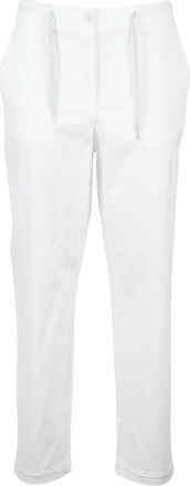 Eleventy Cotton Modal Stretch Chino Trousers with Tapered Leg Design