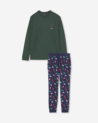 Jacamo Christmas Graphic Pyjama Set