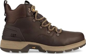 CAT Leverage lace-up boots - men - Fabric/Plastic/Fabric/Leather - 41 - Brown