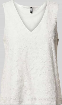Vero Moda Regular Fit Tr&auml;gertop aus Baumwoll-Mix Modell HONEY in Weiss, Gr&ouml;&szlig;e XL