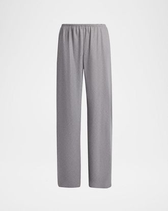 The Row Gala Wool Wide-Leg Pull-On Pants