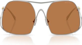 Miu Miu Sunglasses Mua55 S 1 Bc90 Q Silver/Brown Women