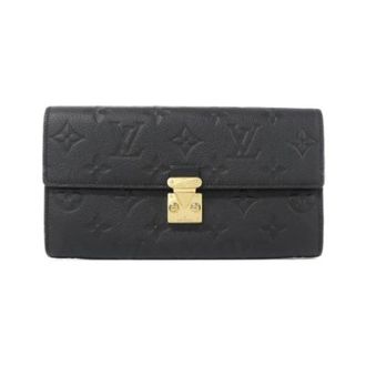 Louis Vuitton Pre-owned Wallets, female, Black, Size: ONE SIZE Pre-owned Long wallet (bi-fold)
