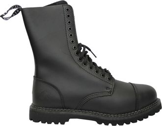Grinders Womens Herald CS Derby Black Matte Finish Safety Steel Toe Cap Boots 14 Holes Military Combat Uniform Real Leather Casual Style Shoes (5 UK / 39 EU)