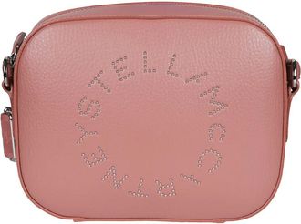 Stella McCartney Logo Camera Crossbody Bag - Dames - Schoudertassen - Roze - ONE Size - Leer - Tassen