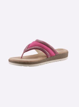 Casual Looks Pantolette CASUAL LOOKS, Damen, Gr. 37, pink, Synthetik, Schuhe Pantolette