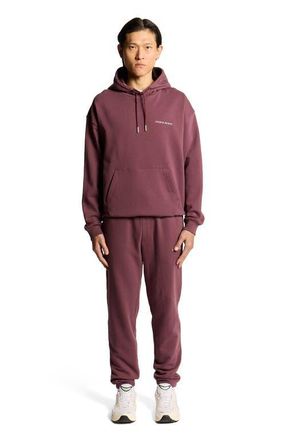 Lyle & Scott Script Brushback Pullover Hoodie in Dusky Maroon at Nordstrom, Size X-Large